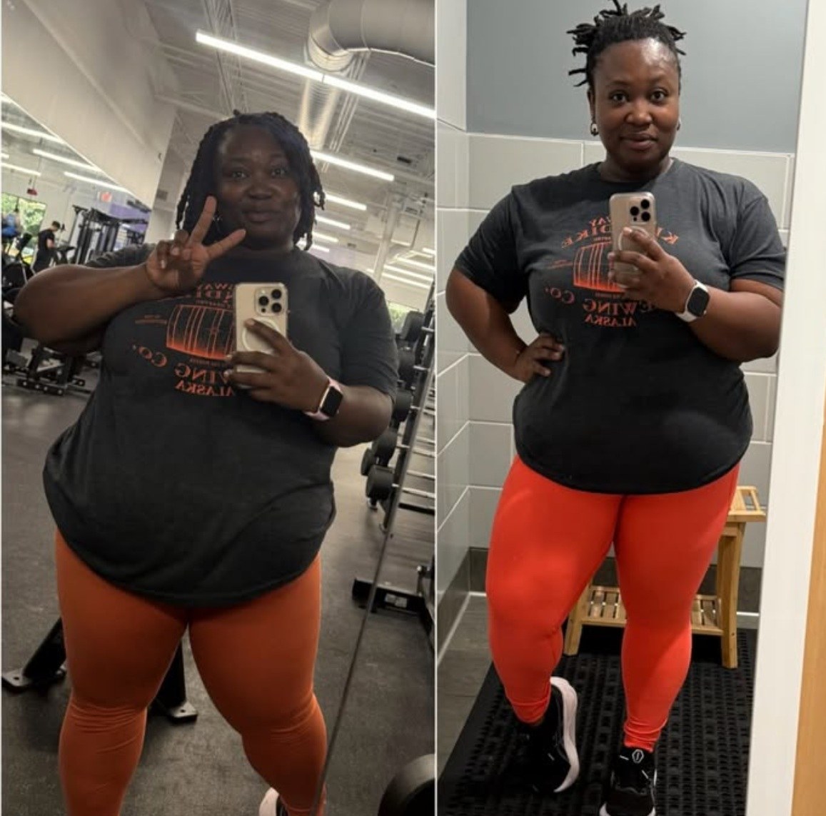 Nikka side by side, before and after her Seuticals program