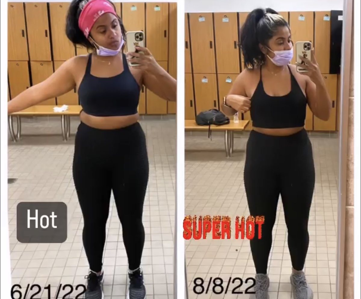 June to August 2022, seven weeks apart.